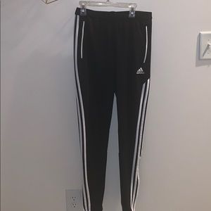Black & White adidas athletic pants